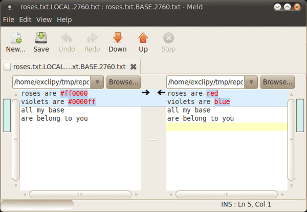 Screenshot of Meld