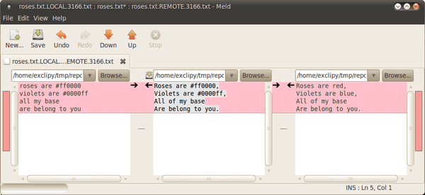 Screenshot of Meld
